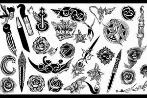 a magic wand tattoo idea