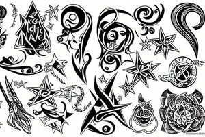 a magic wand tattoo idea