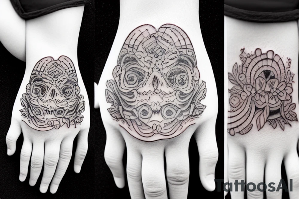 hand band tattoo idea