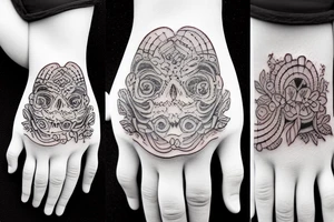 hand band tattoo idea