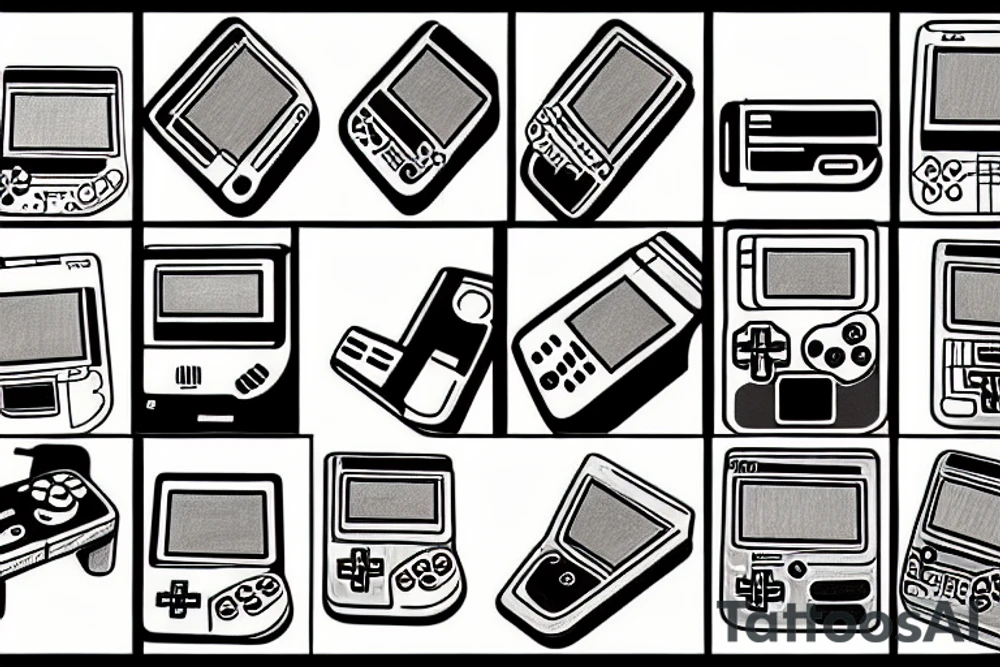 Gameboy sega tattoo idea