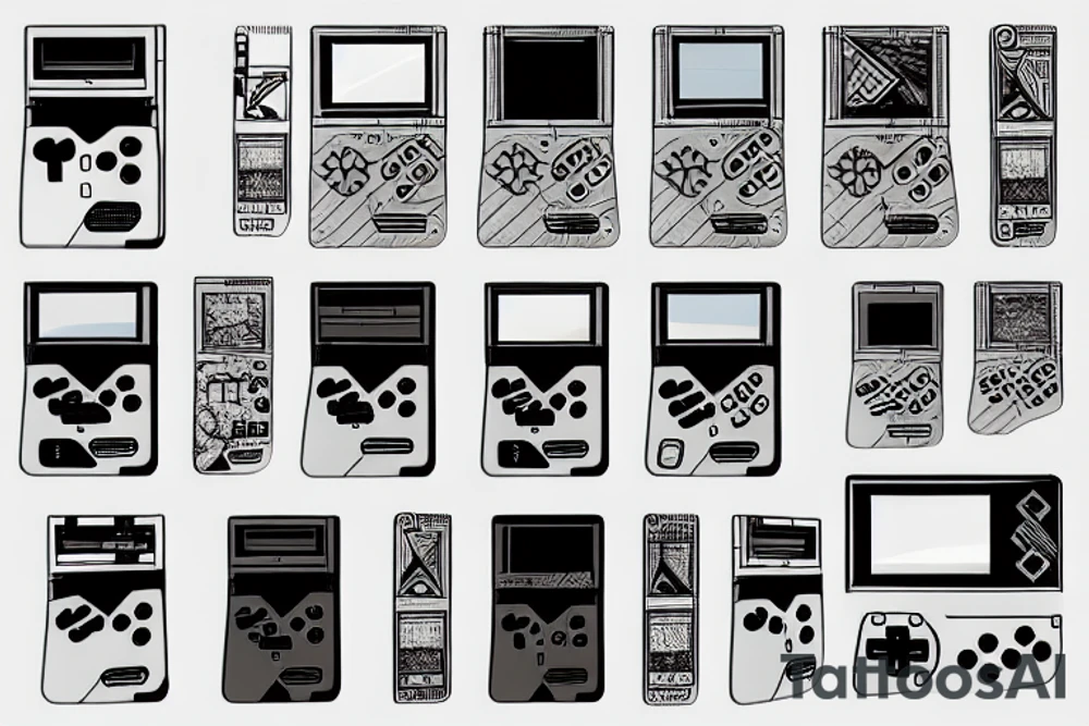 Gameboy sega tattoo idea