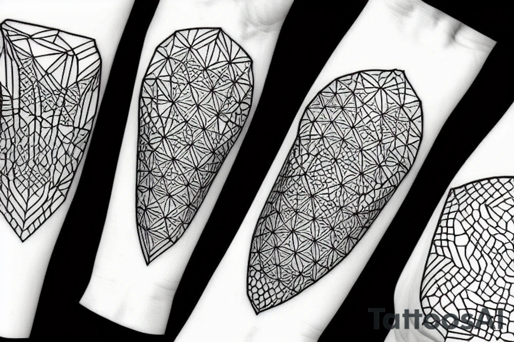 geometric vase titan tattoo idea