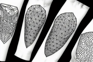 geometric vase titan tattoo idea