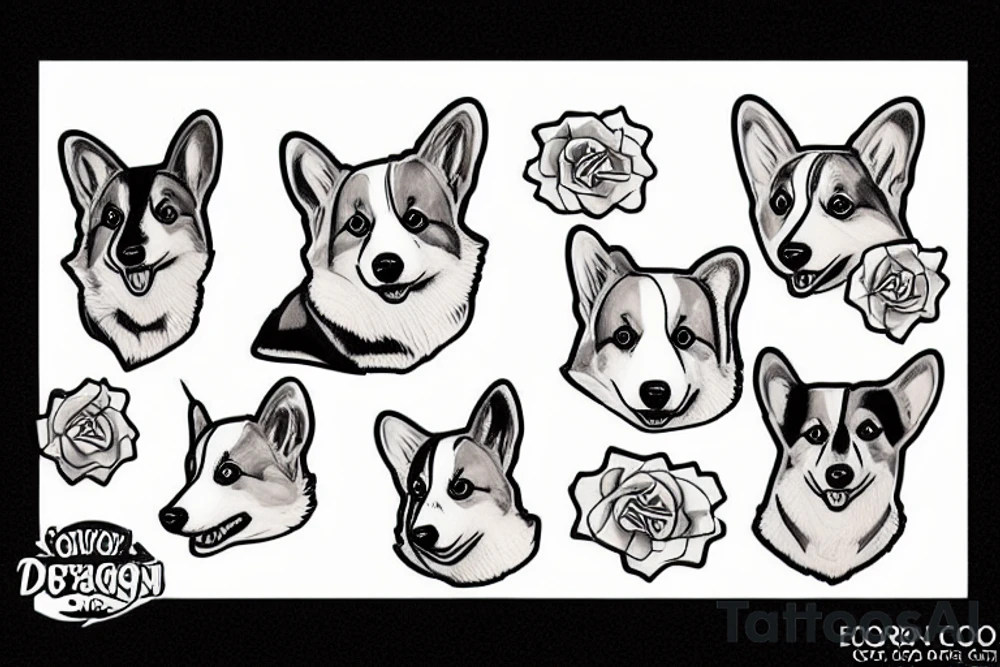 Corgi tattoo idea