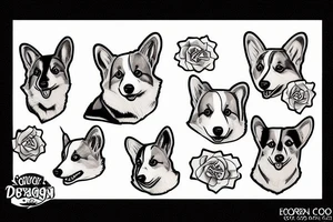Corgi tattoo idea