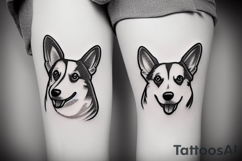 Corgi tattoo idea