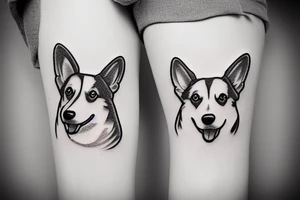Corgi tattoo idea