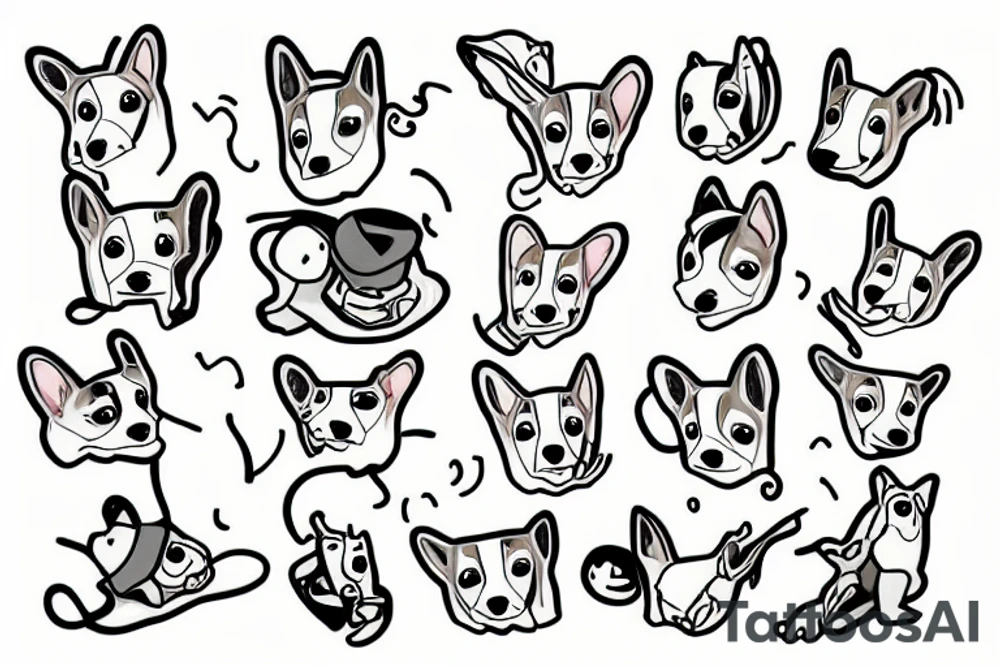 Corgi Cardigan tattoo idea