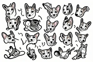 Corgi Cardigan tattoo idea