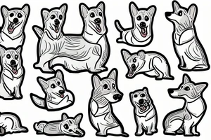 Corgi Cardigan tattoo idea