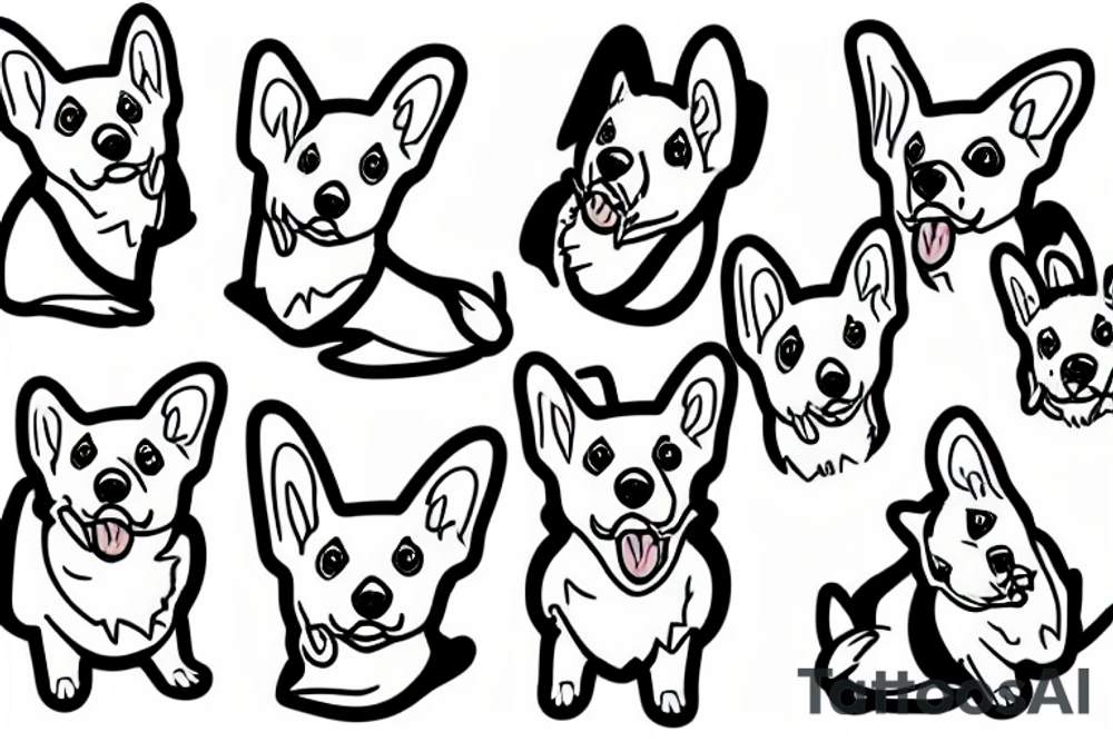 Corgi Cardigan tattoo idea