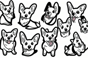 Corgi Cardigan tattoo idea
