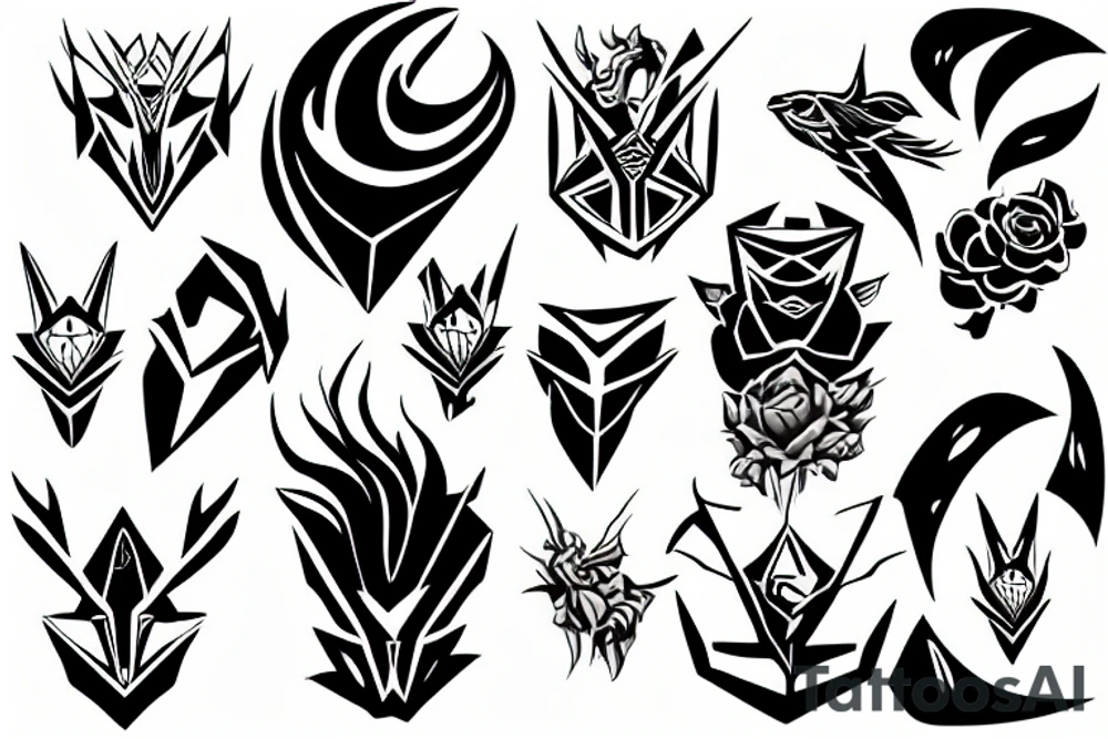 Stryx staring forward tattoo idea