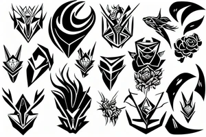 Stryx staring forward tattoo idea