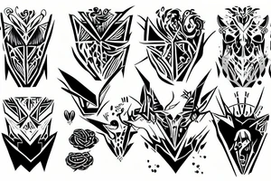 Stryx staring forward tattoo idea