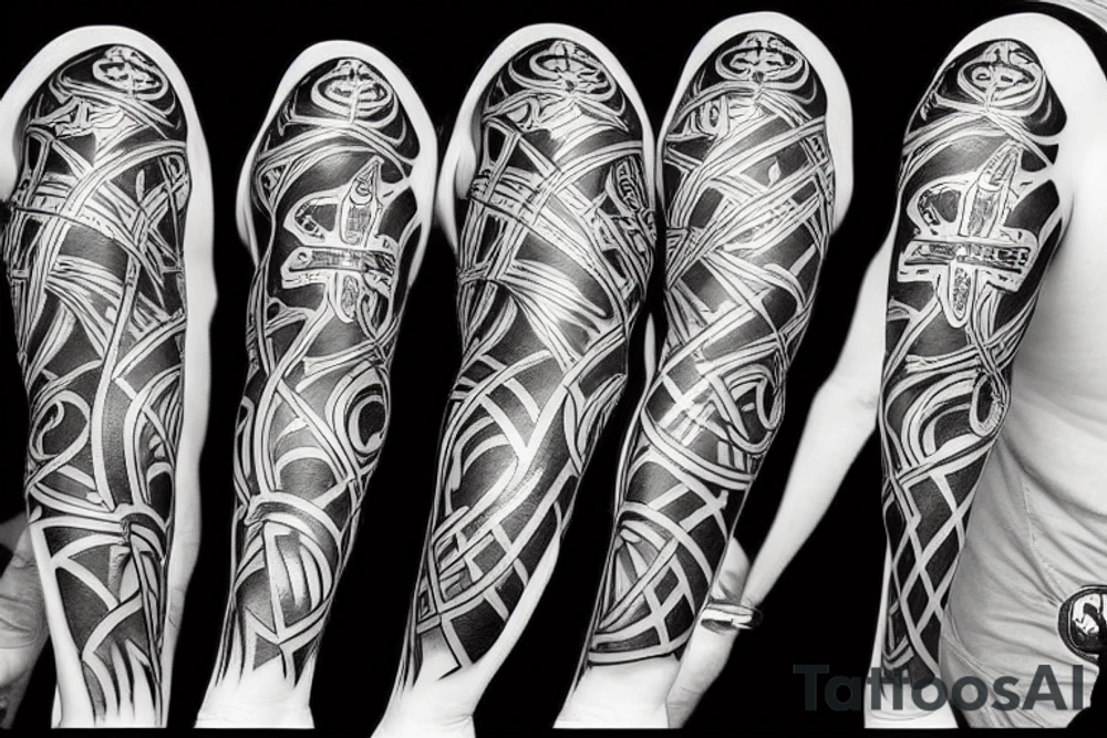 crossed bones tattoo idea