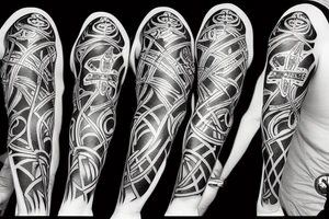 crossed bones tattoo idea