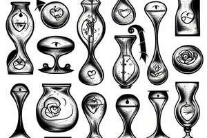 hourglass of death tattoo idea