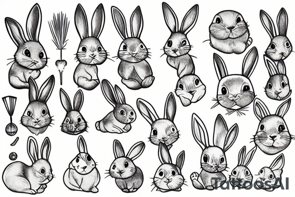 Bunny tattoo idea