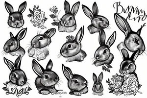 Bunny tattoo idea