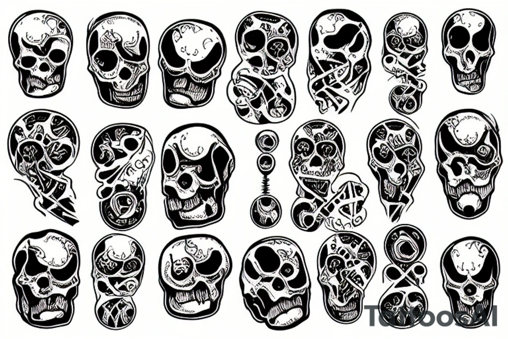 hourglass of death tattoo idea