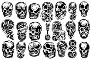 hourglass of death tattoo idea