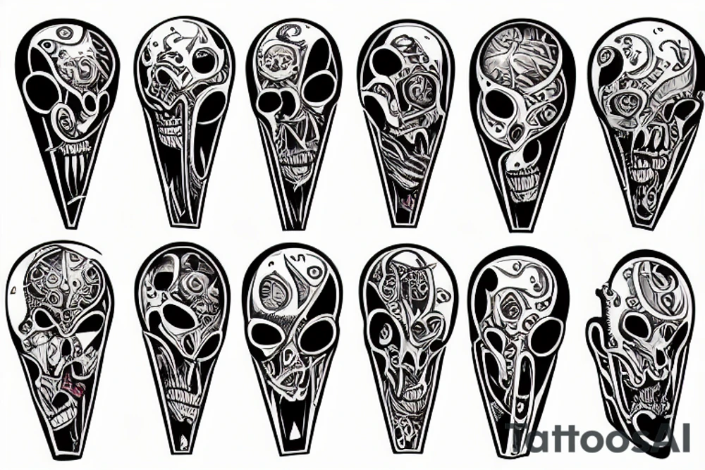 hourglass of death tattoo idea