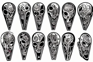 hourglass of death tattoo idea