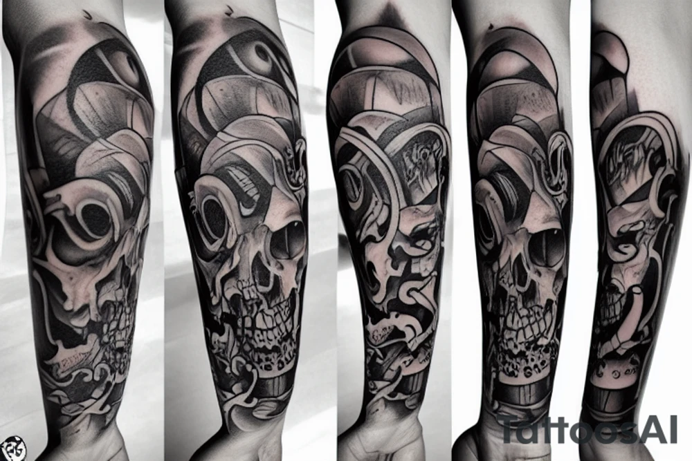 hourglass of death tattoo idea