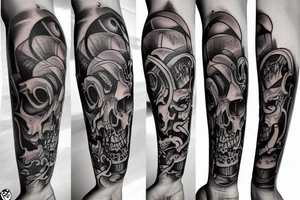 hourglass of death tattoo idea