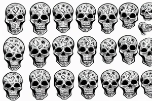 A skeleton torso hold a globe tattoo idea