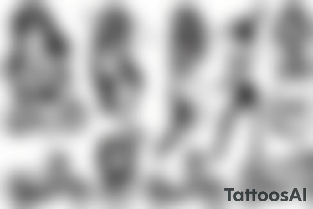 Hot Girl on a moped tattoo idea