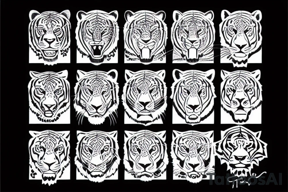 tiger tattoo idea