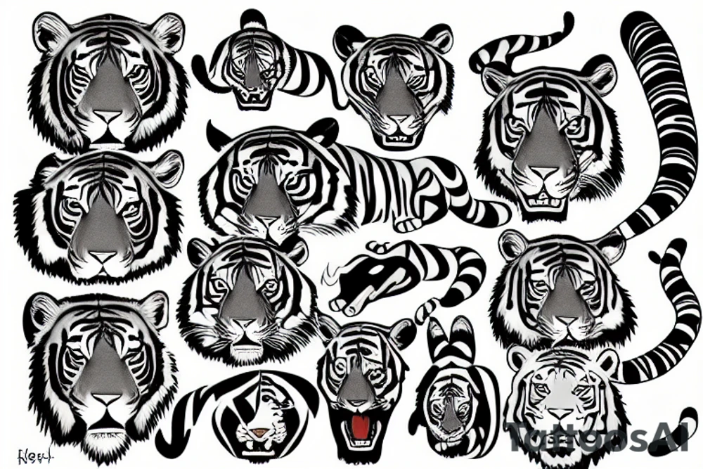 tiger tattoo idea