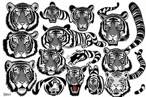 tiger tattoo idea