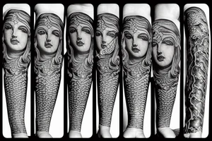 petrified medusa tattoo idea