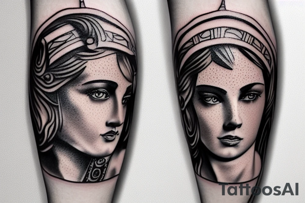 Vase with Achilles on it tattoo idea