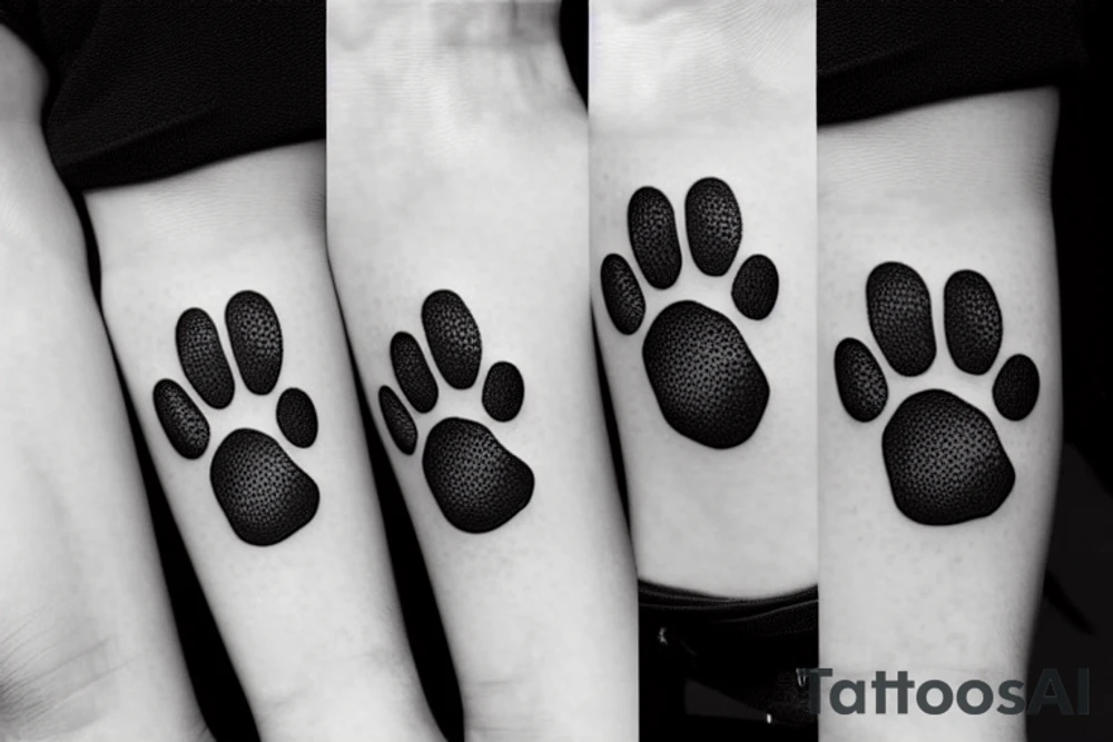 Dog Paw tattoo idea
