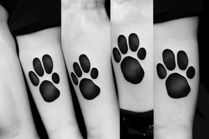 Dog Paw tattoo idea
