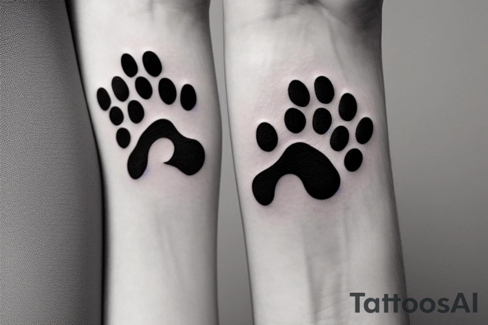 Dog Paw tattoo idea