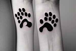 Dog Paw tattoo idea