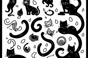 Cat on a broom tattoo idea