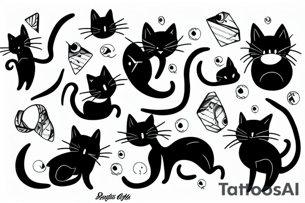 Black Cat tattoo idea