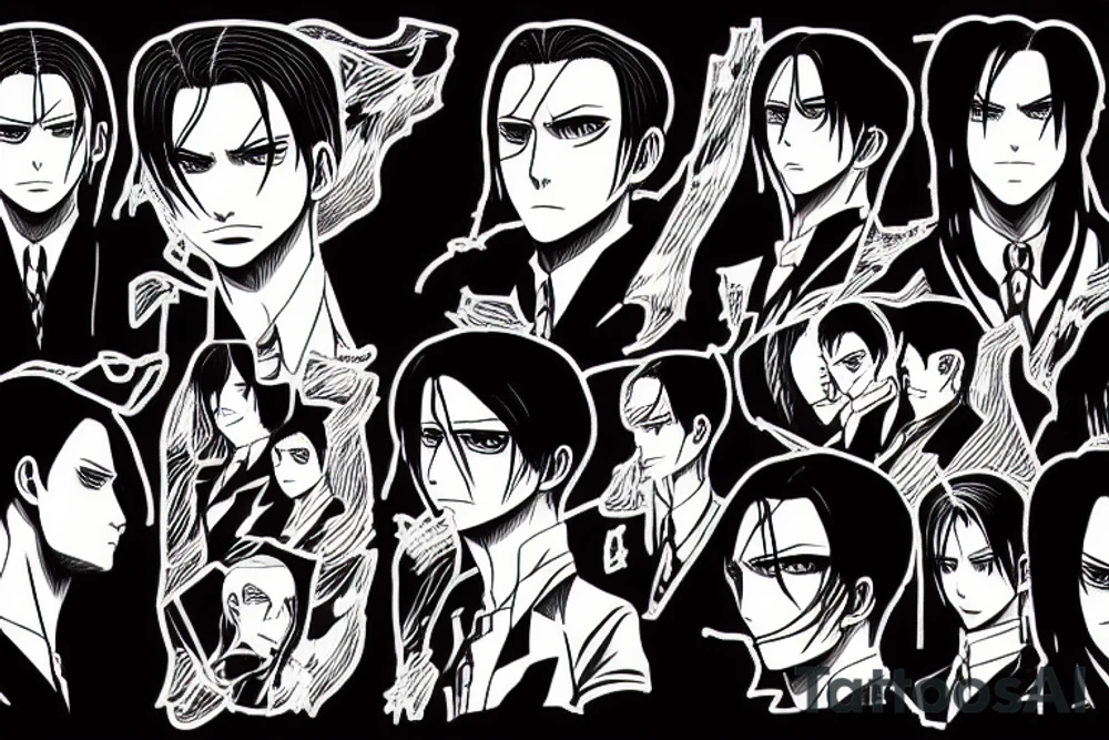 Levi Ackerman from Attack on Titan tattoo idea