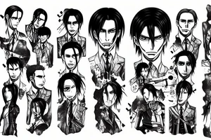 Levi Ackerman from Attack on Titan tattoo idea
