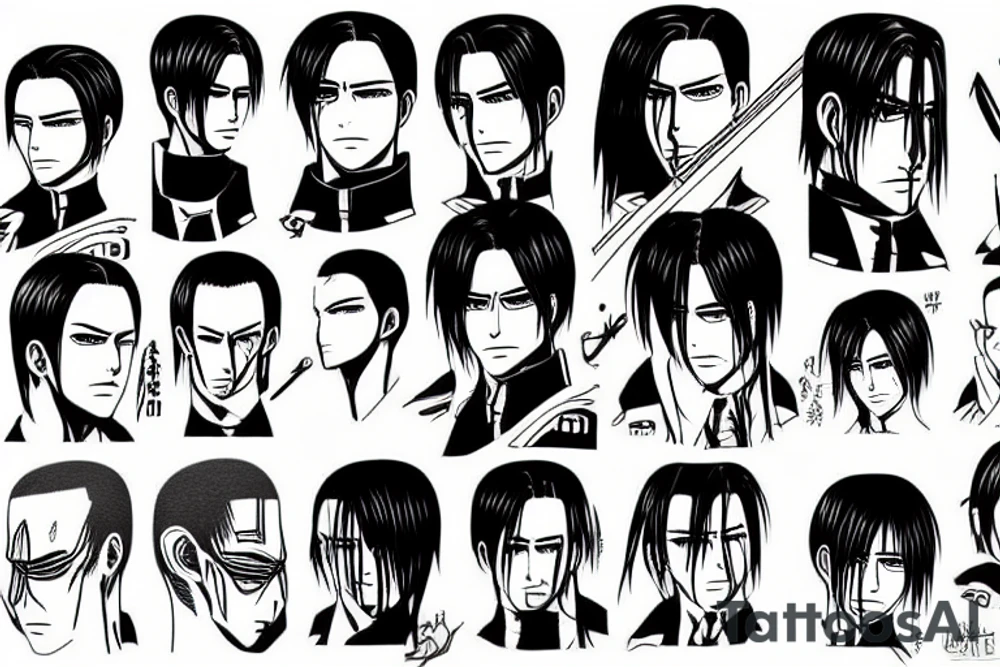 Levi Ackerman from Attack on Titan tattoo idea