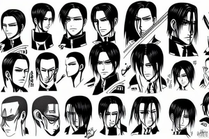 Levi Ackerman from Attack on Titan tattoo idea
