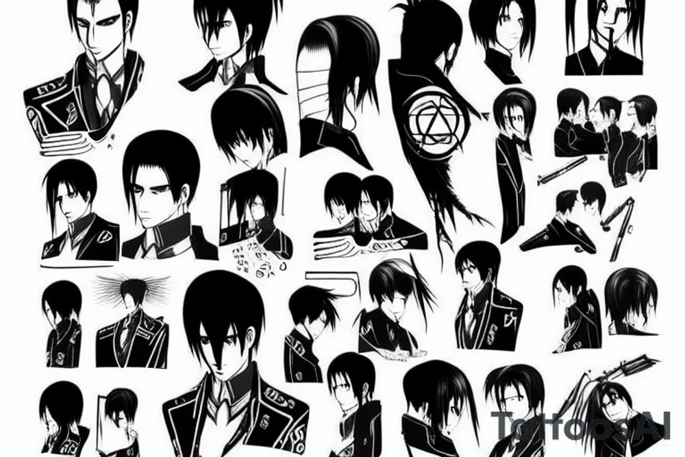 Levi Ackerman from Attack on Titan tattoo idea