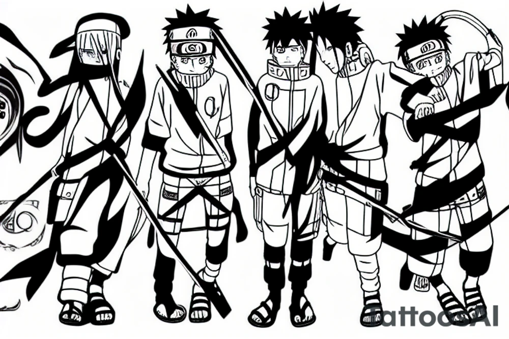 Naruto from Attack on Titan tattoo idea